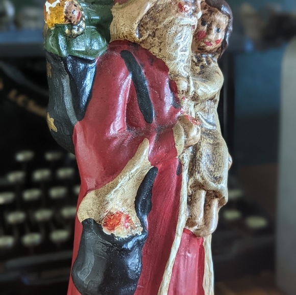 Vintage Santa. Fairfield Folkart, made in USA, chalkware. 10" - Picture 3 of 5